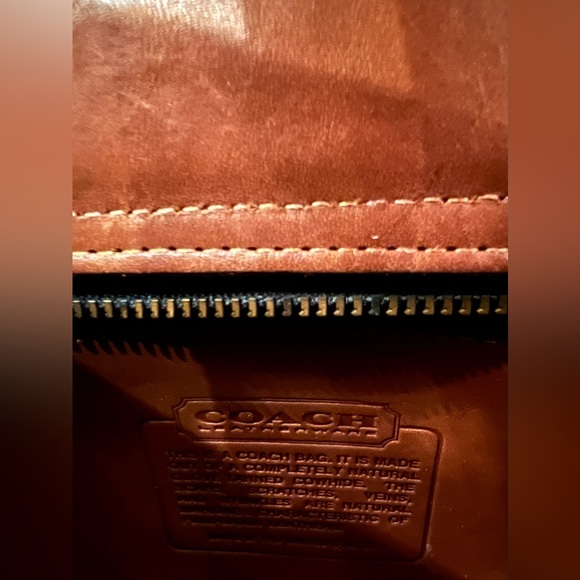 Coach Vintage Small Saddle Bag | Circa 1990 | Saddle Brown - Picture 9 of 12